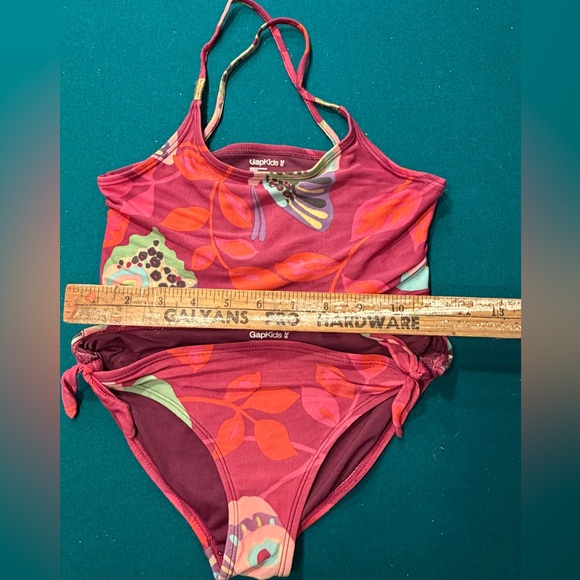 GAP Kids Plum Pink Floral Swim Top and Briefs - Picture 5 of 7